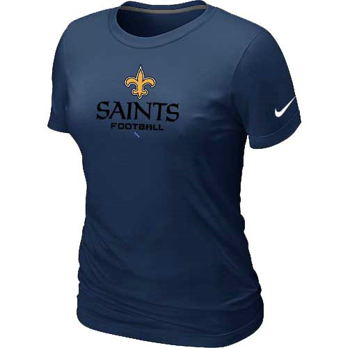 Women New Orleans Sains D.Blue T-Shirt