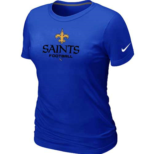 Women New Orleans Sains Blue T-Shirt