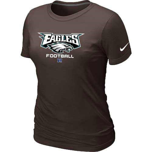 Women Philadelphia Eagles Brown T-Shirt