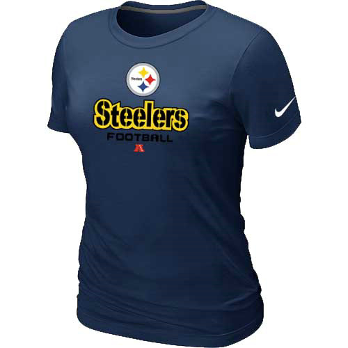 Women Pittsburgh Steelers D.Blue T-Shirt