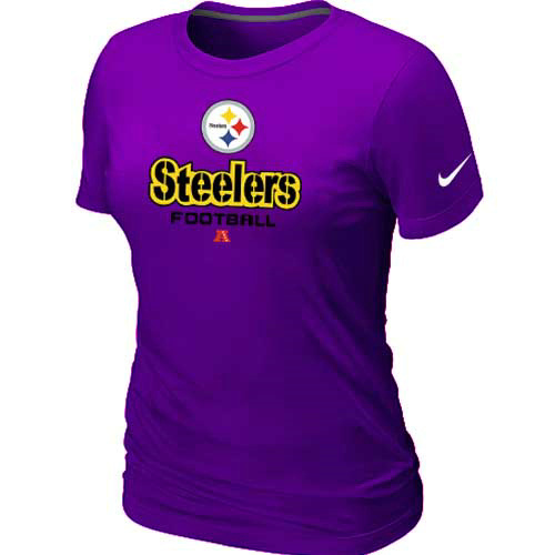 Women Pittsburgh Steelers Purple T-Shirt