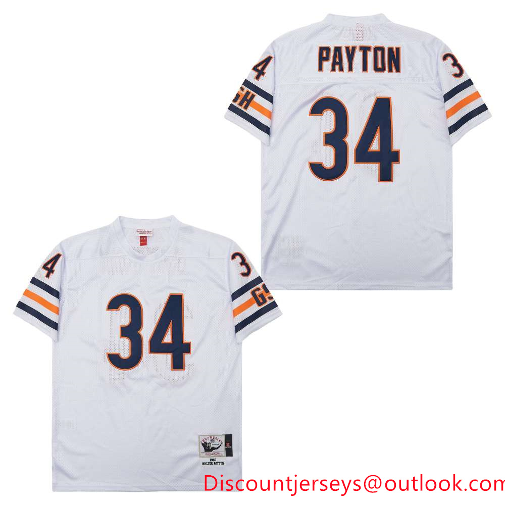 Mitchell&Ness Bears #34 Throwback Men's Throwback Stitched NFL Jerseys 1