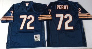 Mitchell&Ness Bears #72 William Perry Small No. Throwback Stitched NFL Jerseys