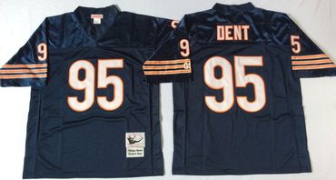 Mitchell&Ness Bears ##95 Richard Dent Small No. Throwback Stitched NFL Jerseys
