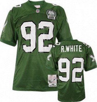 philadelphia eagles reggie white mitchell & ness 1992 green jersey