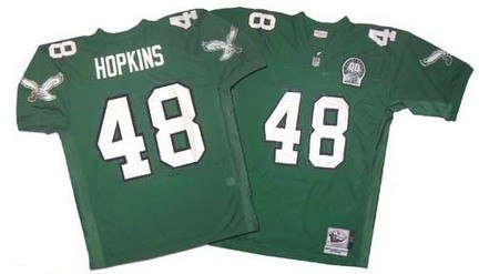 philadelphia eagles #48 wes hopkins 1992 green throwback jersey