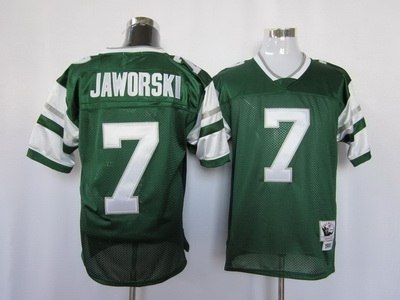 philadelphia eagles #7 jaworski green mitchell&nes