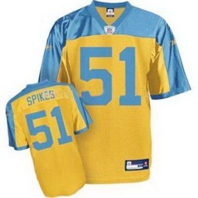 philadelphia eagles #51 takeo spikes yellow jersey