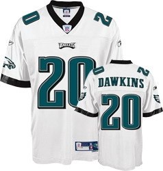 philadelphia eagles #20 brian dawkins white jersey