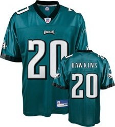 philadelphia eagles #20 brian dawkins green jersey