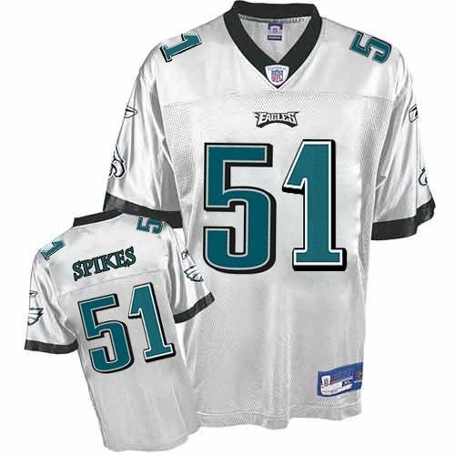 philadelphia eagles #51 takeo spikes white jersey