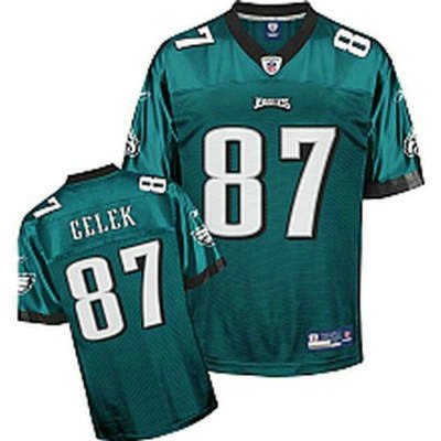 philadelphia eagles 87 brent celek jersey green