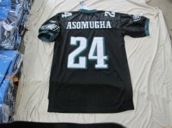 philadelphia eagles 24# asomugha black jersey