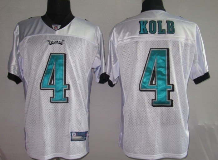 nfl jerseys philadelphia eagles 4# kolb white