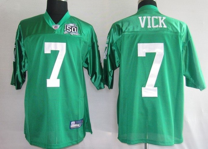 philadelphia eagles 7 vick green [50th