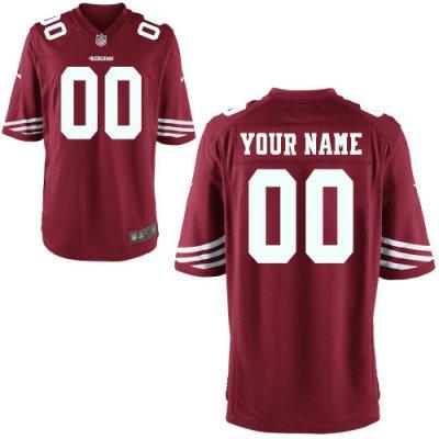 Youth NEW San Francisco 49ers Customized Game Team Color Jerseys