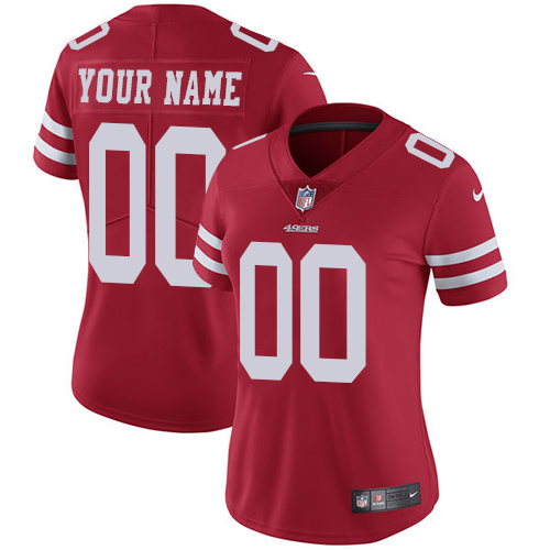 Nike NFL San Francisco 49ers Vapor Untouchable Customized Limited Red Home Women's Jersey