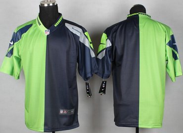 Men's seattle seahawks customized Elite Split Jerseys
