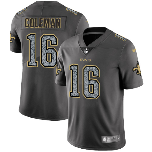 Nike Saints #16 Brandon Coleman Gray Static Youth NFL Vapor Untouchable Game Jersey