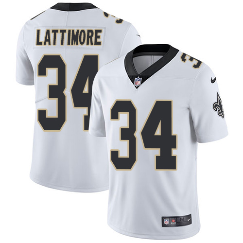 Nike Saints #34 Marshon Lattimore White Youth Stitched NFL Vapor Untouchable Limited Jersey