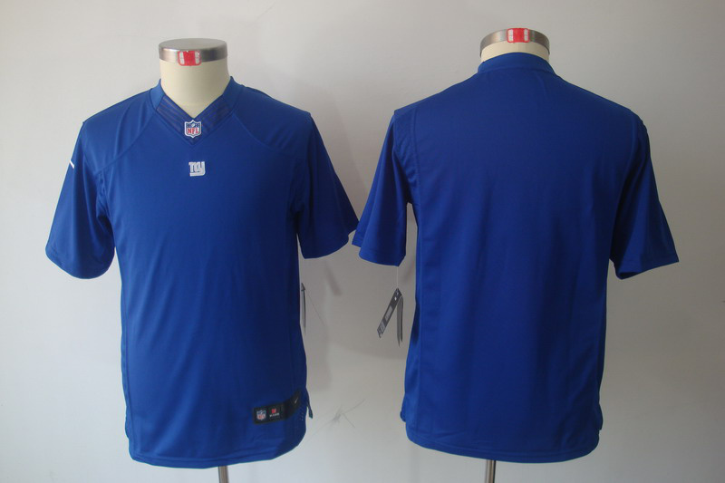 Youth NEW New York Giants Blank Blue Jerseys