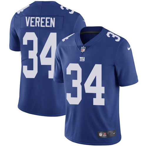 Nike Giants #34 Shane Vereen Royal Blue Team Color Youth Stitched NFL Vapor Untouchable Limited Jersey