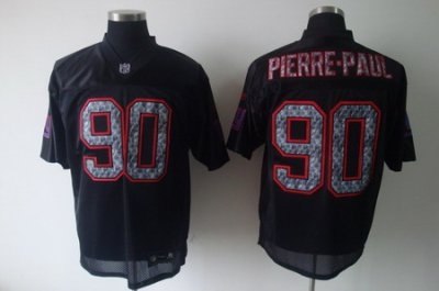 nfl new york giants #90 pierre-paul black(united sideline)