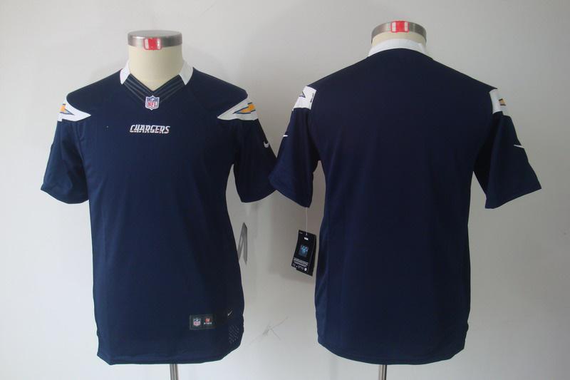 Youth NEW San Diego Chargers Blank Dk.blue Jerseys