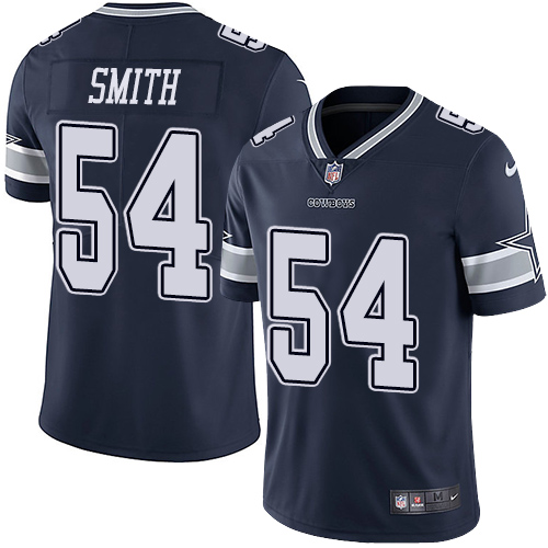 Nike Cowboys #54 Jaylon Smith Navy Blue Team Color Men's Stitched NFL Vapor Untouchable Limited Youth Jersey