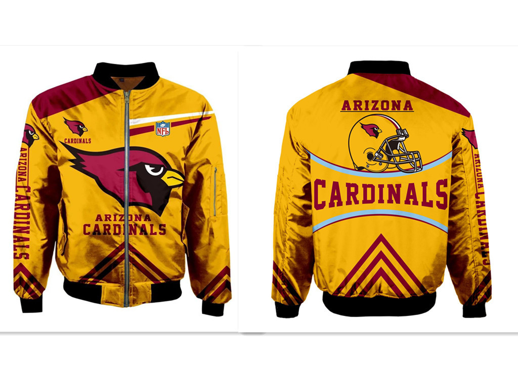 NFL Cardinals Sublimated Fashion 3D Fullzip Jacket