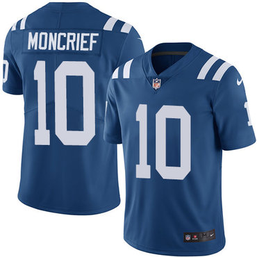 Nike Colts #10 Donte Moncrief Royal Blue Team Color Youth Stitched NFL Vapor Untouchable Limited Jersey