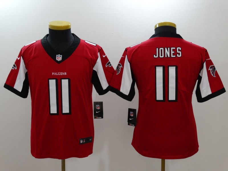 Youth Nike Falcons 11 Julio Jones Red Vapor Untouchable Limited Jersey