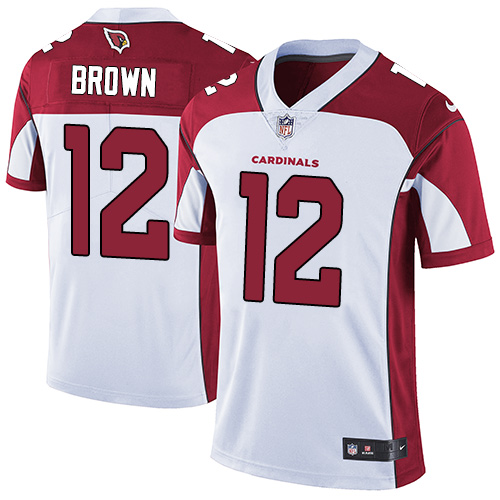Nike Cardinals #12 John Brown White Youth Stitched NFL Vapor Untouchable Limited Jersey