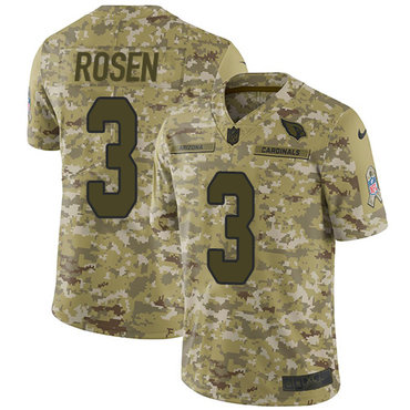 Nike Cardinals #3 Josh Rosen Camo Youth Stitched NFL Limited 2018 Salute to Service Jersey
