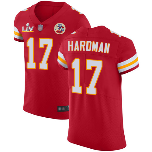 Nike Chiefs #17 Mecole Hardman Red Team Color Men's Super Bowl LV Bound Stitched NFL Vapor Untouchable Elite Jersey