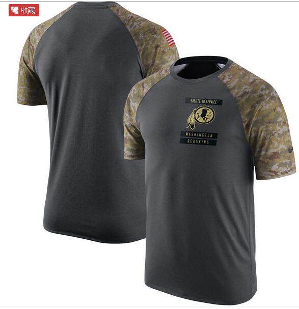 Redskins Anthracite Salute to Service Men's Short Sleeve T-Shirt