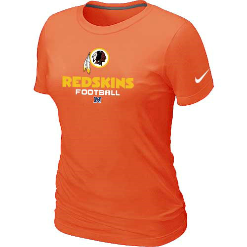 Women Washington Red Skins Orange T-Shirt