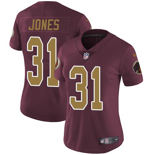Nike Redskins #31 Matt Jones Burgundy Red Alternate Women's Stitched NFL Vapor Untouchable Limited Jersey