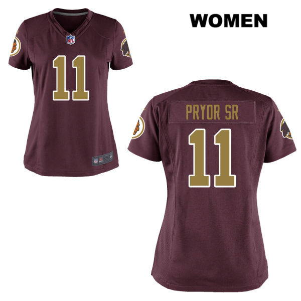 Womens Washington Redskins Throwback #11 Terrelle Pryor Sr Nike Red Football Jersey