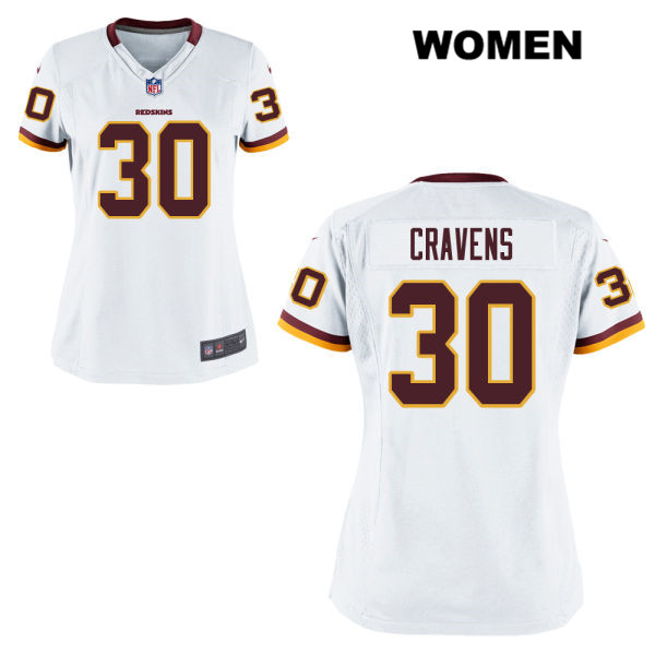 Womens Washington Redskins #30 Sua Cravens Nike White Football Jersey