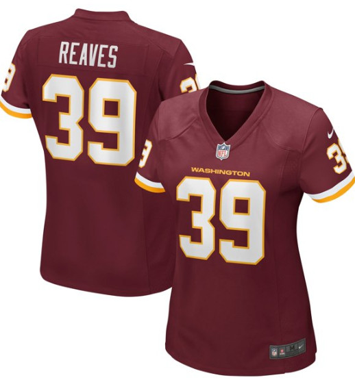 Women Washington #39 Jeremy Reaves Vapor Untouchable Red Jersey