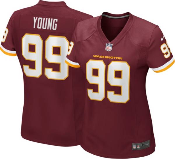 Women Nike Washington 99 Chase Young Red Limited Jersey