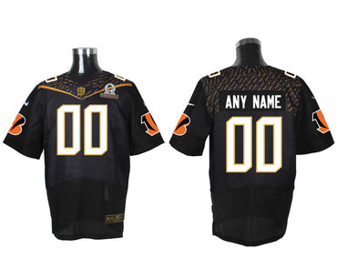 Nike NFL Cincinnati Bengals 2016 PRO BOWL Black Men's Stitched Elite Customized Jersey
