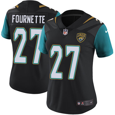 Nike Jaguars 27 Leonard Fournette Black Women Vapor Untouchable Limited Player Jersey