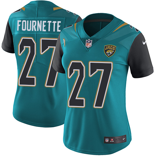 Nike Jaguars 27 Leonard Fournette Teal Women Vapor Untouchable Limited Player Jersey