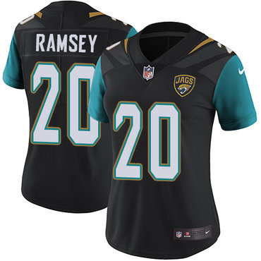 Nike Jaguars 20 Jalen Ramsey Black Women Vapor Untouchable Limited Player Jersey