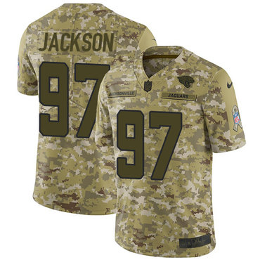 Nike Jaguars #97 Malik Jackson Camo Youth Stitched NFL Limited 2018 Salute to Service Jersey