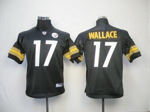 kids jerseys pittsburgh steelers 17 mike wallace black
