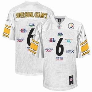 youth super bowl pittsburgh steelers 6-time white