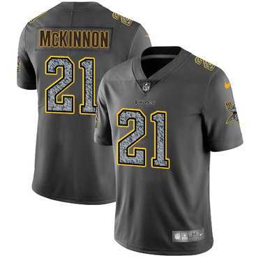 Nike Vikings #21 Jerick McKinnon Gray Static Youth NFL Vapor Untouchable Game Jersey